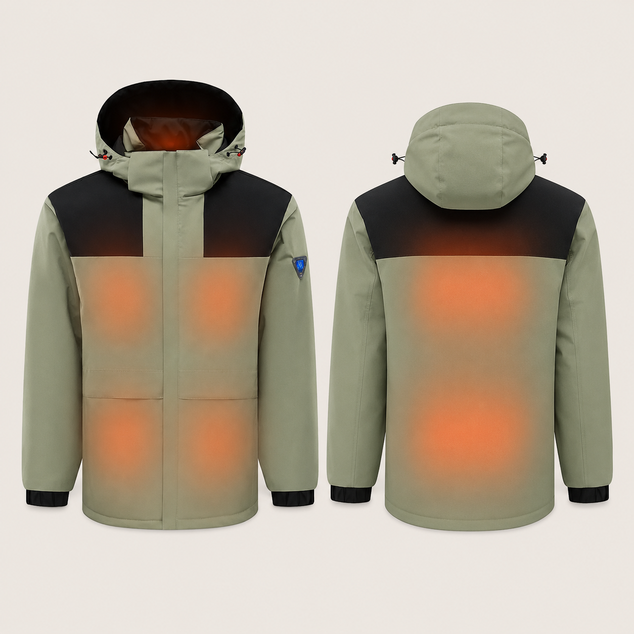 Men's Heated Jacket – Khaki – image 5