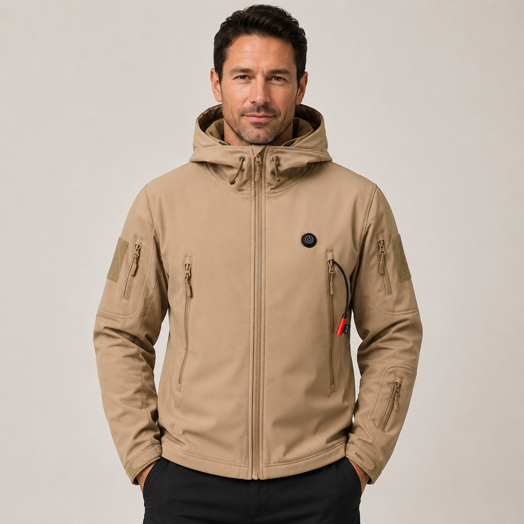 Men's Heated Jacket – Khaki – image 1
