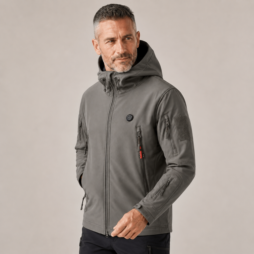 Men's Heated Jacket – Grey – image 2