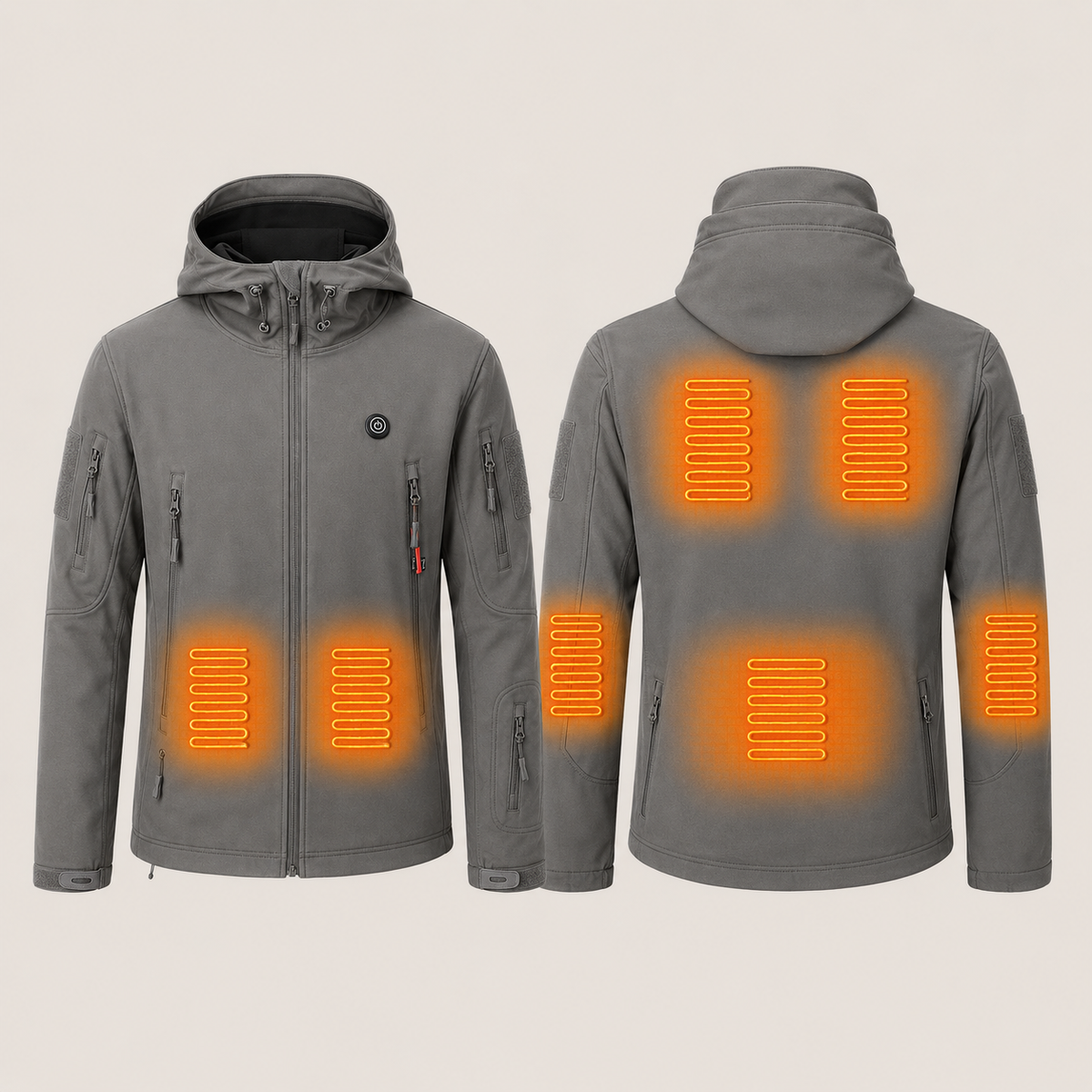 Men's Heated Jacket – Grey – image 5