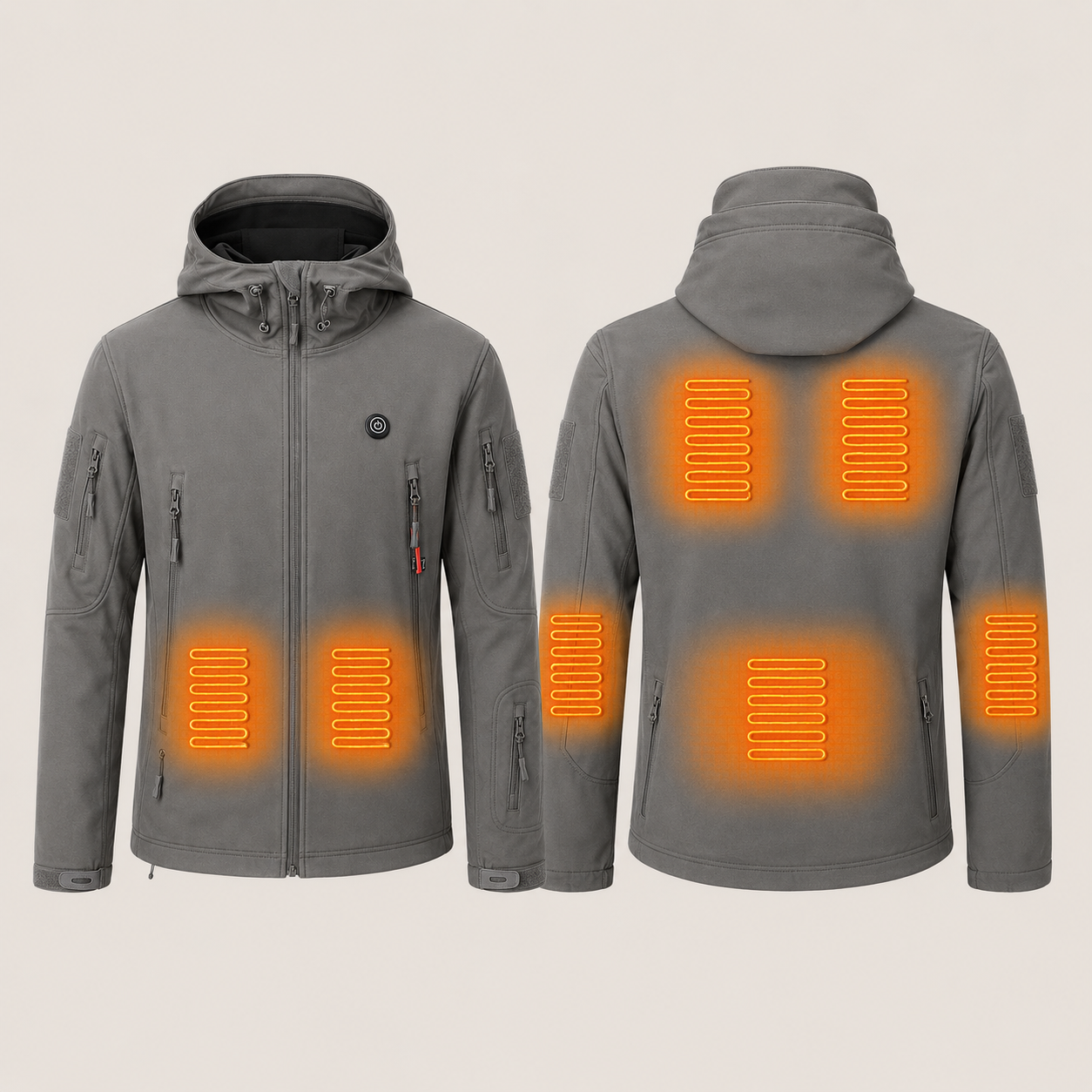 Men's Heated Jacket – Grey – image 5