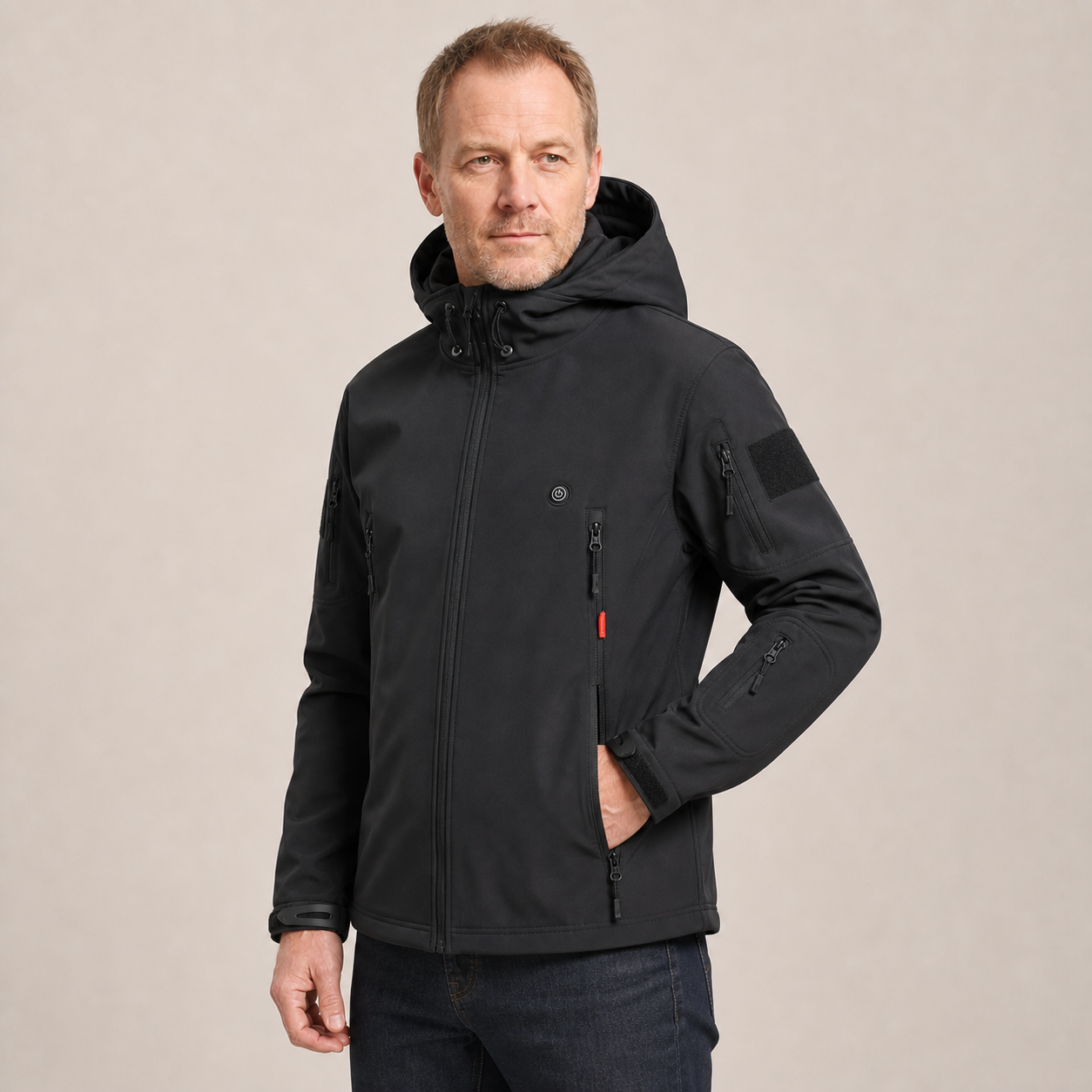 Men's Heated Jacket – Black – image 2