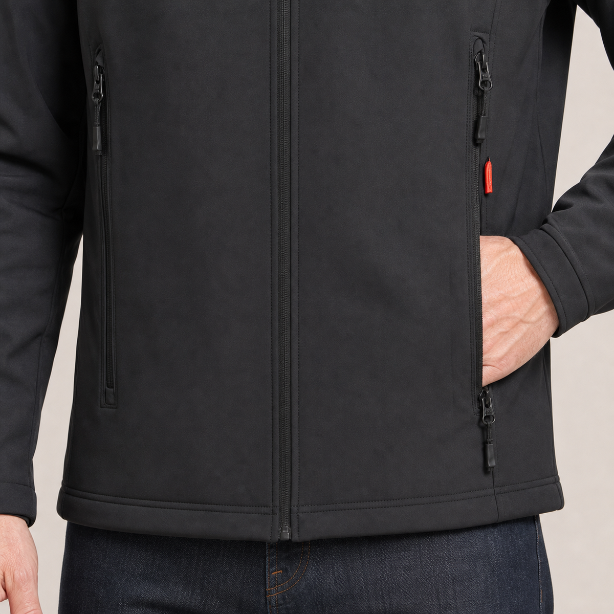 Men's Heated Jacket – Black – image 4