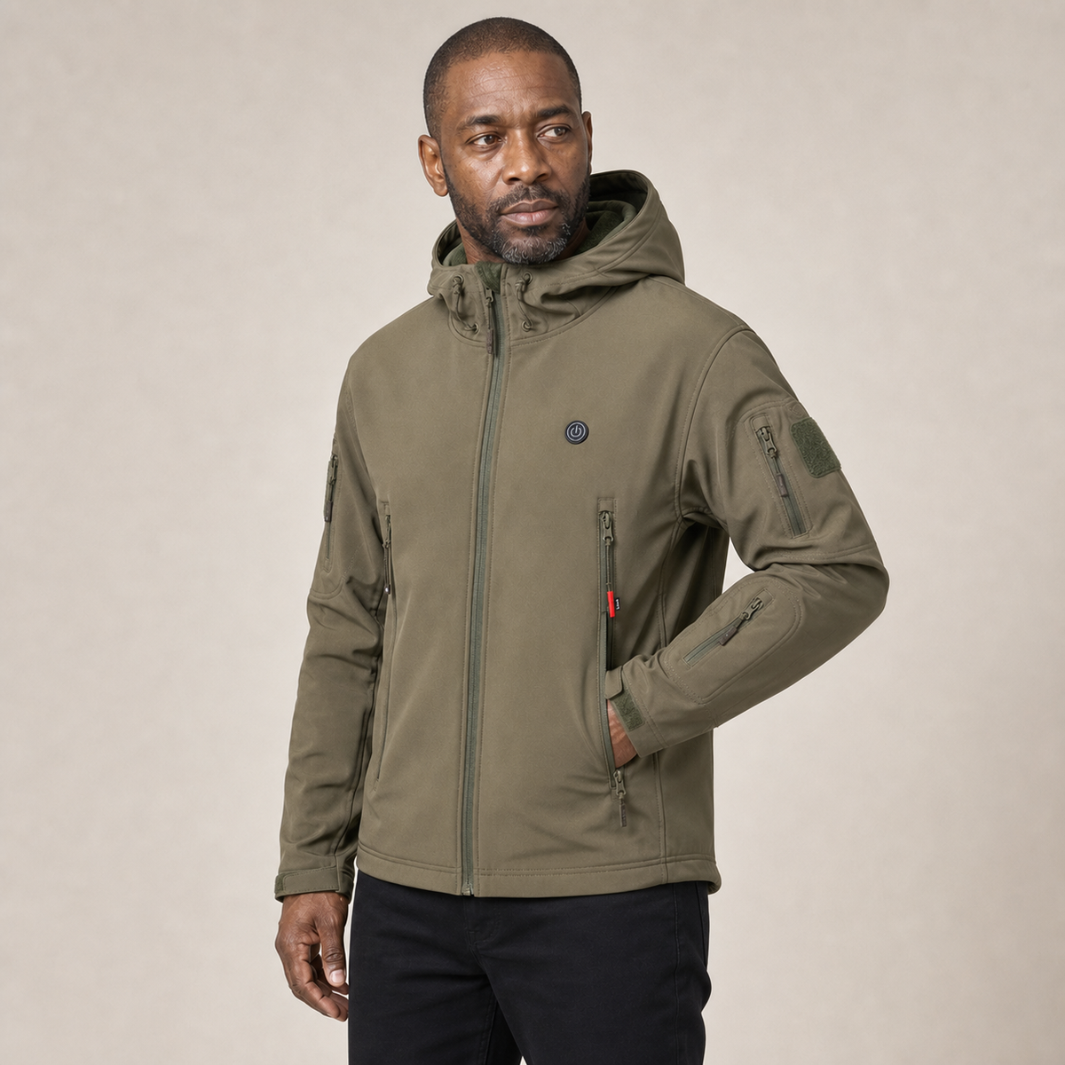 Men's Heated Jacket – Green – image 2