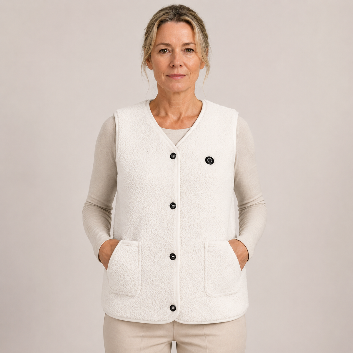 Women's Heated Vest – White – image 6