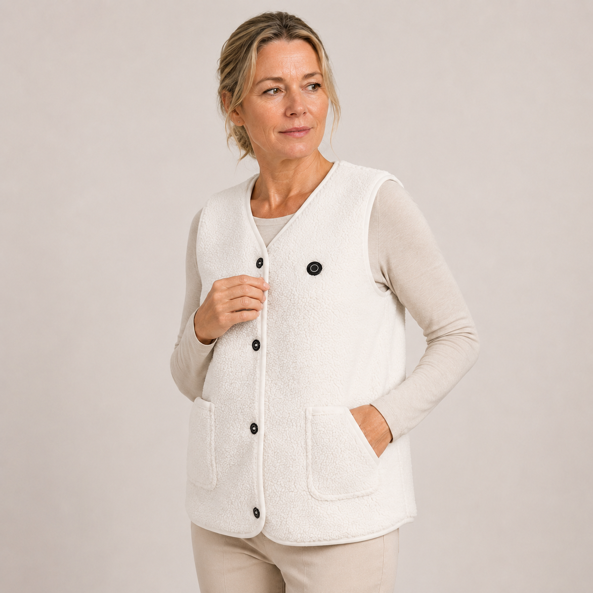 Women's Heated Vest – White – image 7