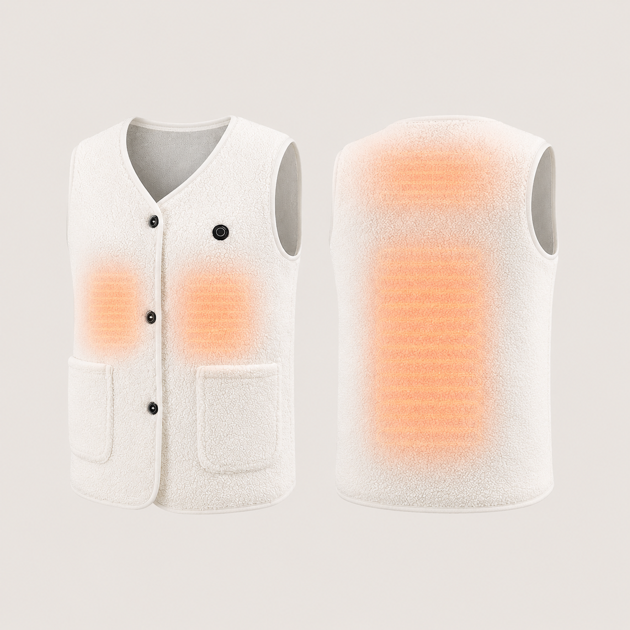 Women's Heated Vest – White – image 10