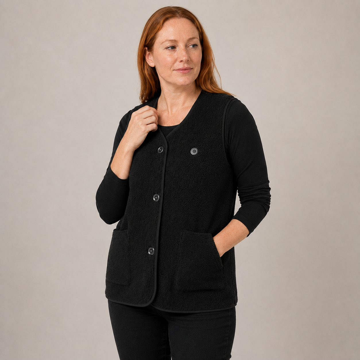Women's Heated Vest – Black – image 2