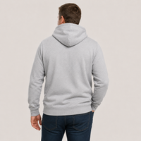 Men's Heated Hoodie – 17 Heating Zones, Grey – image 3