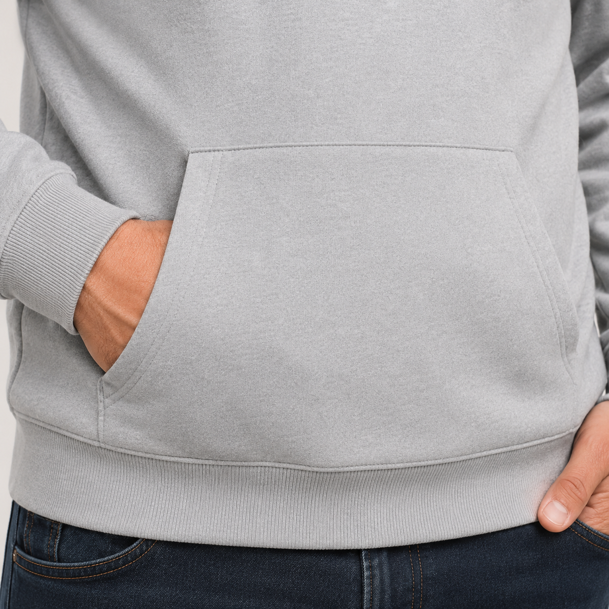 Men's Heated Hoodie – 17 Heating Zones, Grey – image 4