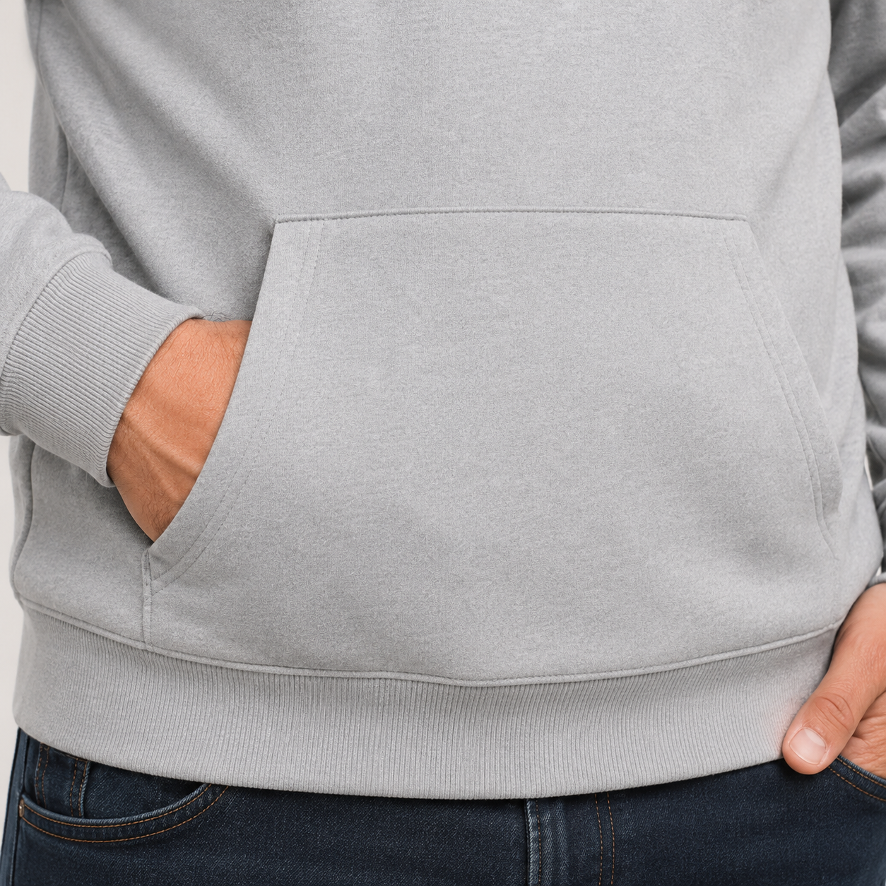 Men's Heated Hoodie – 17 Heating Zones, Grey – image 4