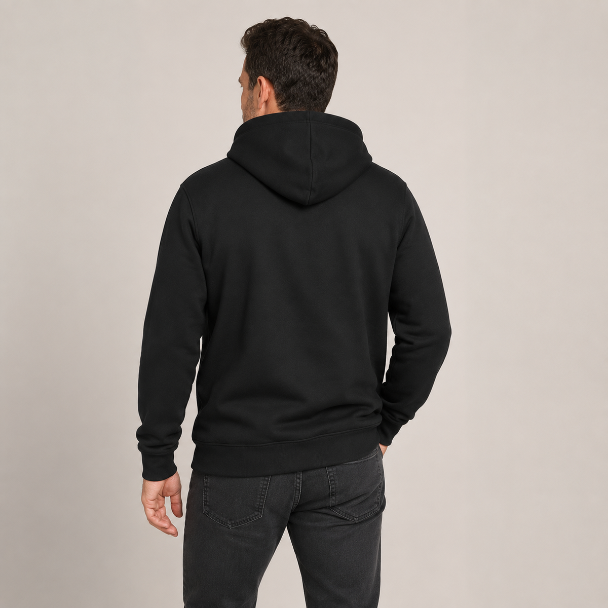 Men's Heated Hoodie – 17 Heating Zones, Black – image 2