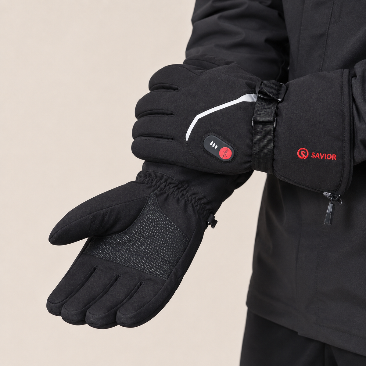 Men's & Women's Heated Ski Mittens – Waterproof, Windproof – image 1