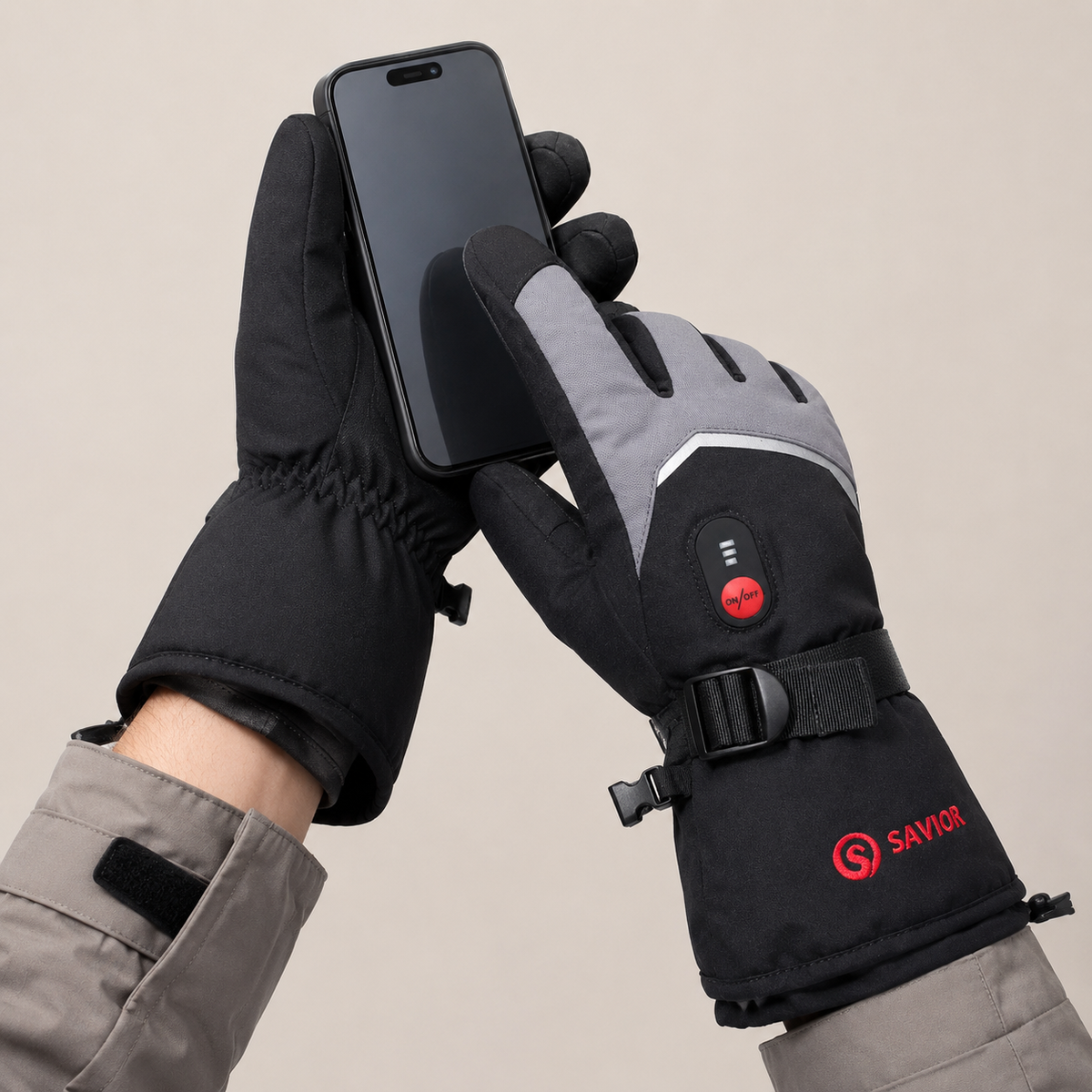 Men's & Women's Heated Ski Gloves – Waterproof, Touchscreen – image 2