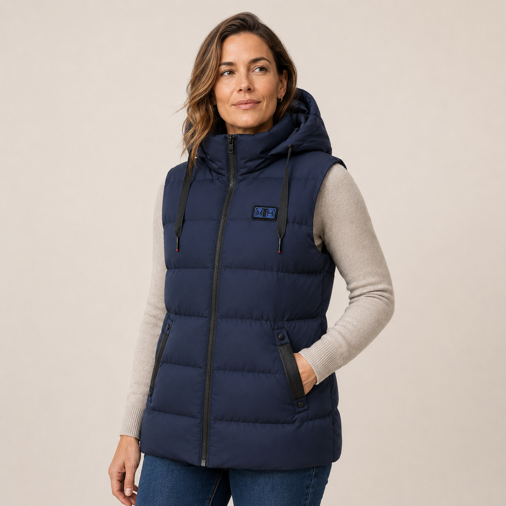 Women's Heated Vest – 11 Heating Zones, Navy – image 1