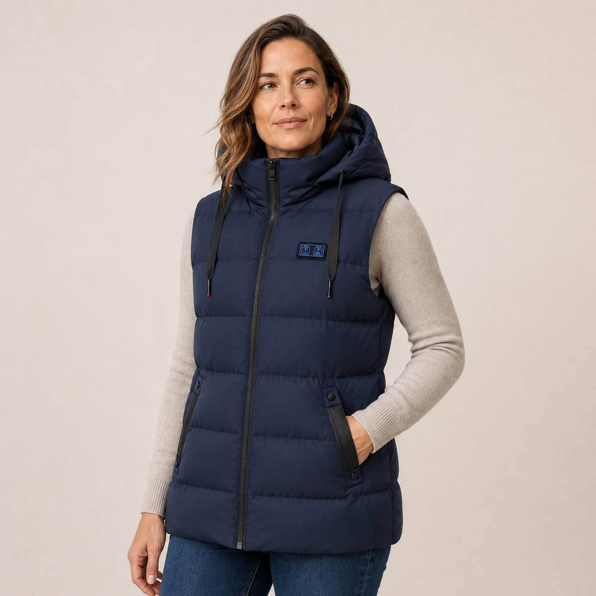 Women's Heated Vest – 11 Heating Zones, Navy – image 1