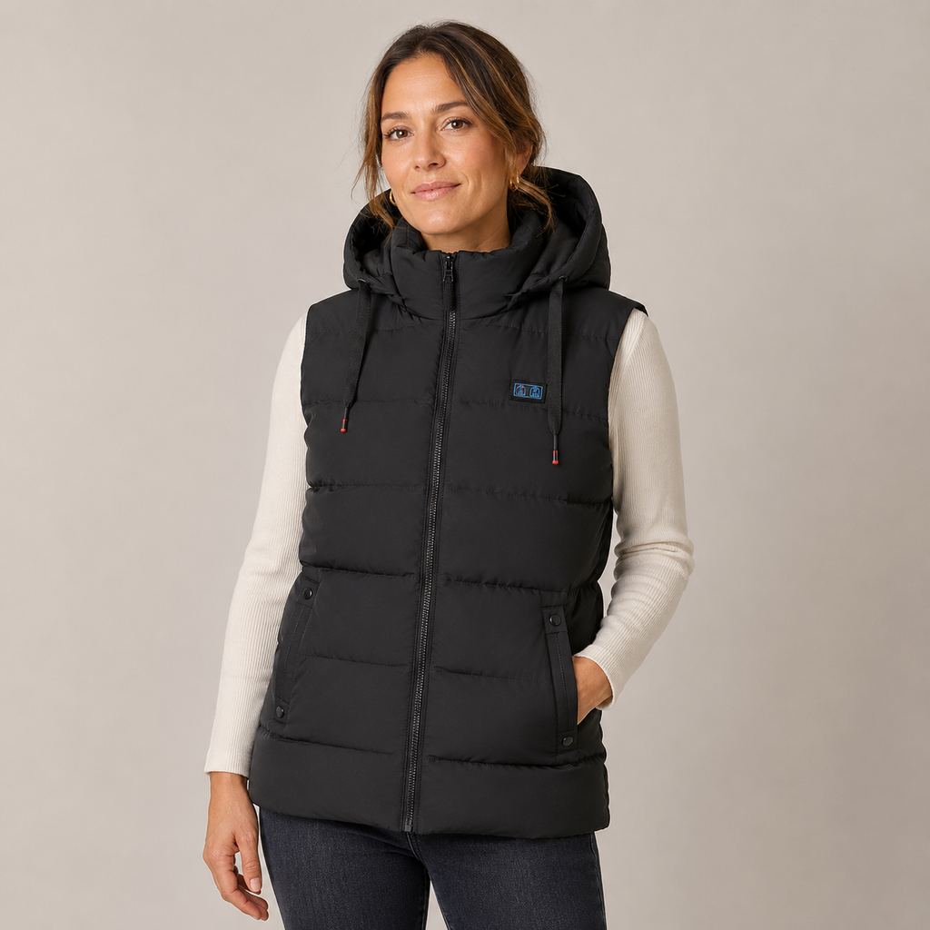 Women's Heated Vest – 11 Heating Zones, Black – image 1