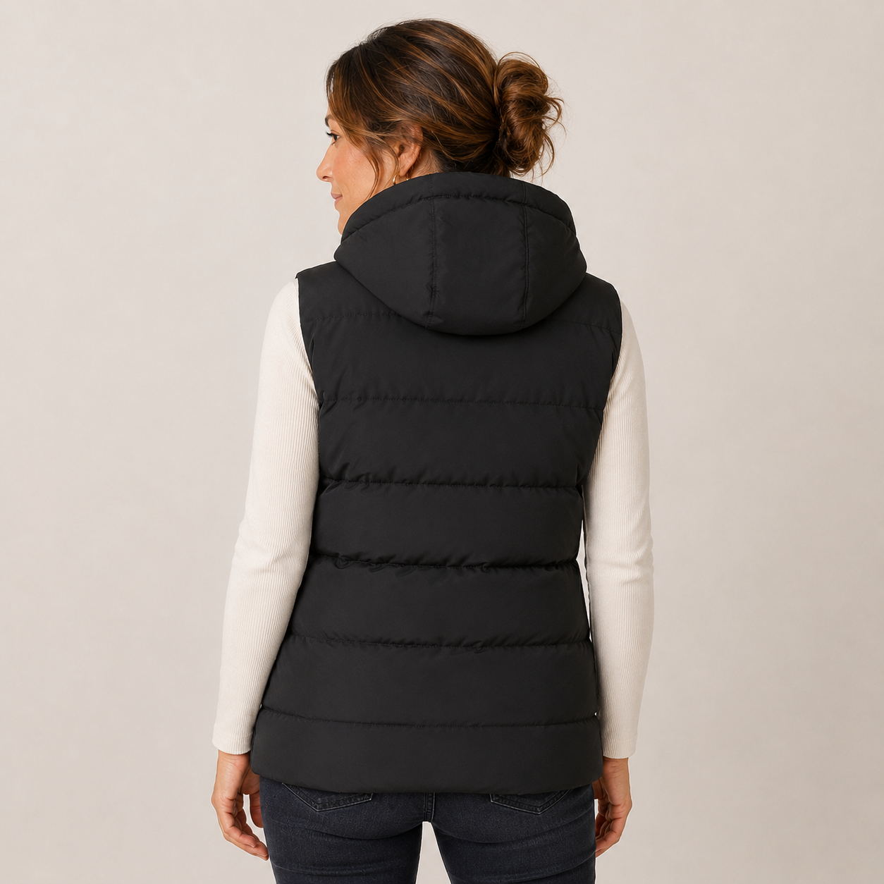 Women's Heated Vest – 11 Heating Zones, Black – image 2