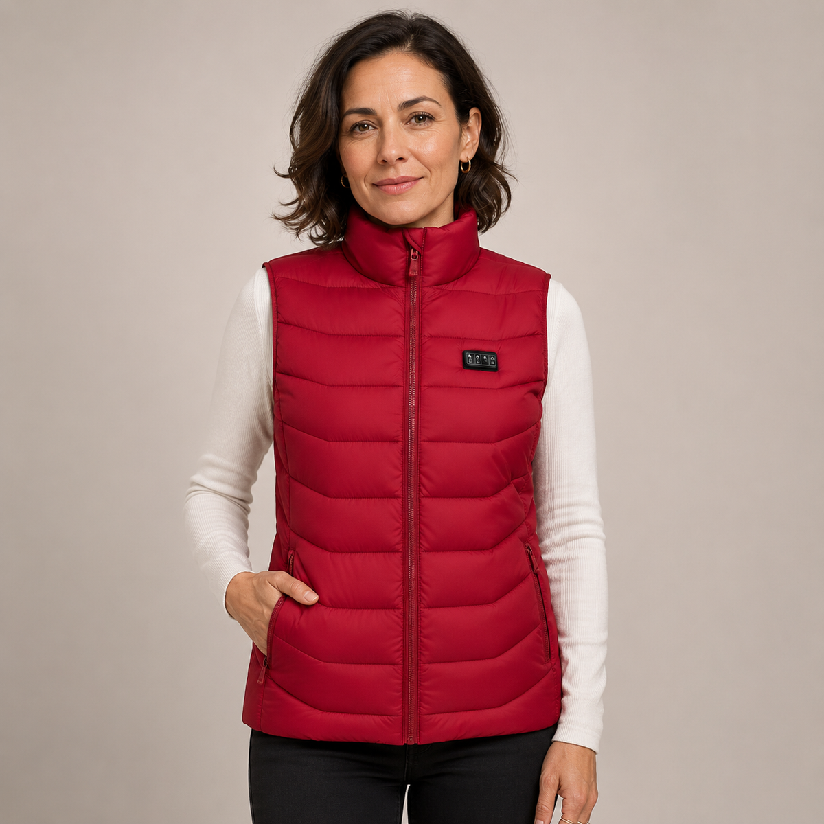 Women's Heated Vest – Red – image 1