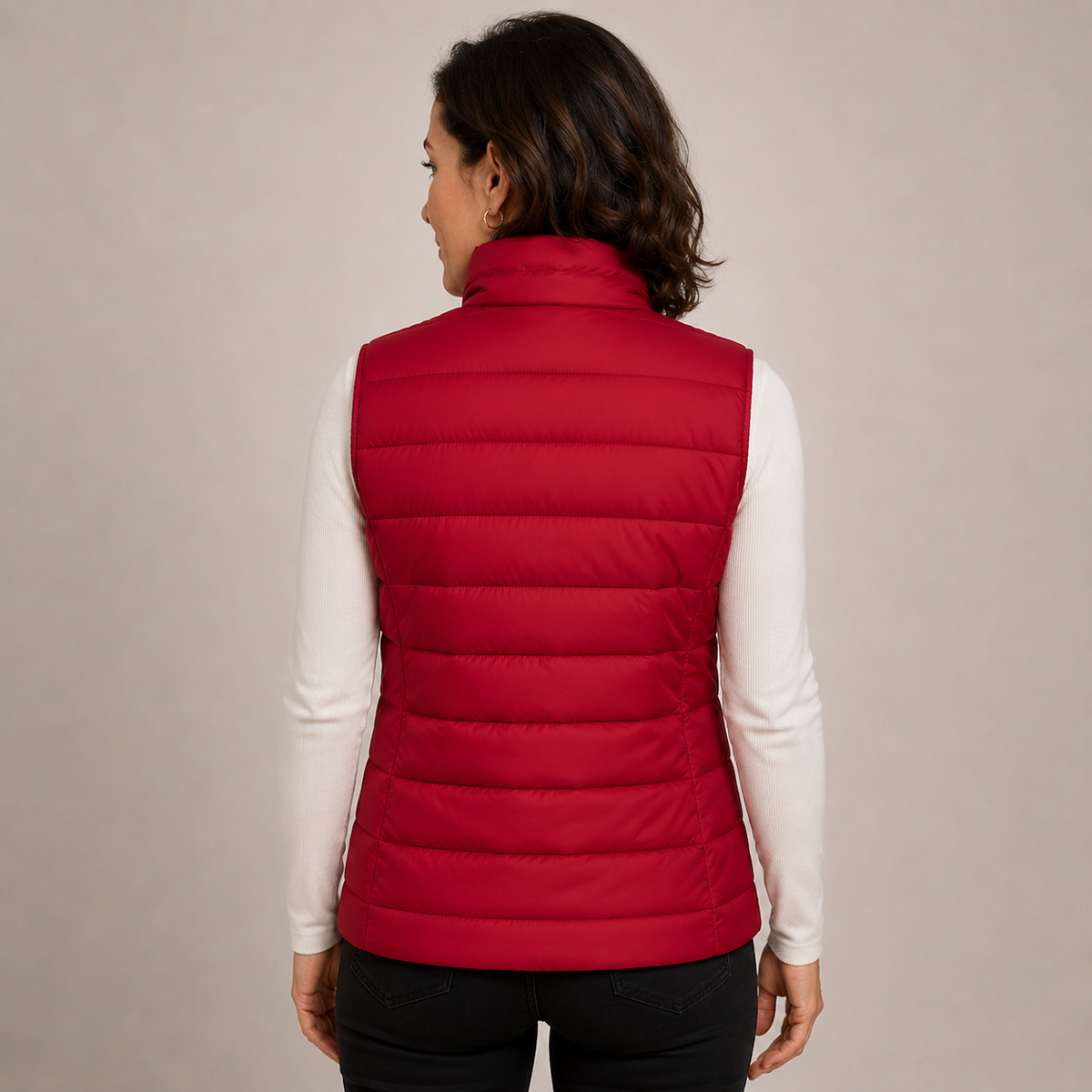 Women's Heated Vest – Red – image 2