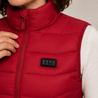 Women's Heated Vest – Red – image 3