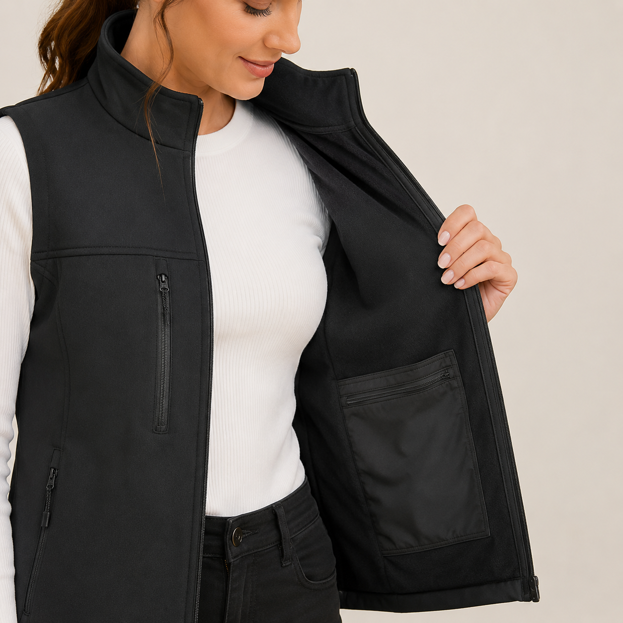 Women's Heated Vest – Black – image 4