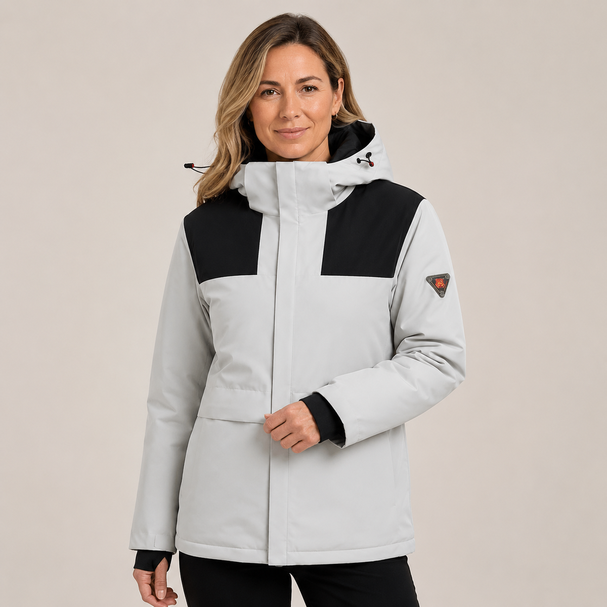 Women's Heated Jacket – Grey & Black – image 1