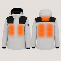 Women's Heated Jacket – Grey & Black – image 4