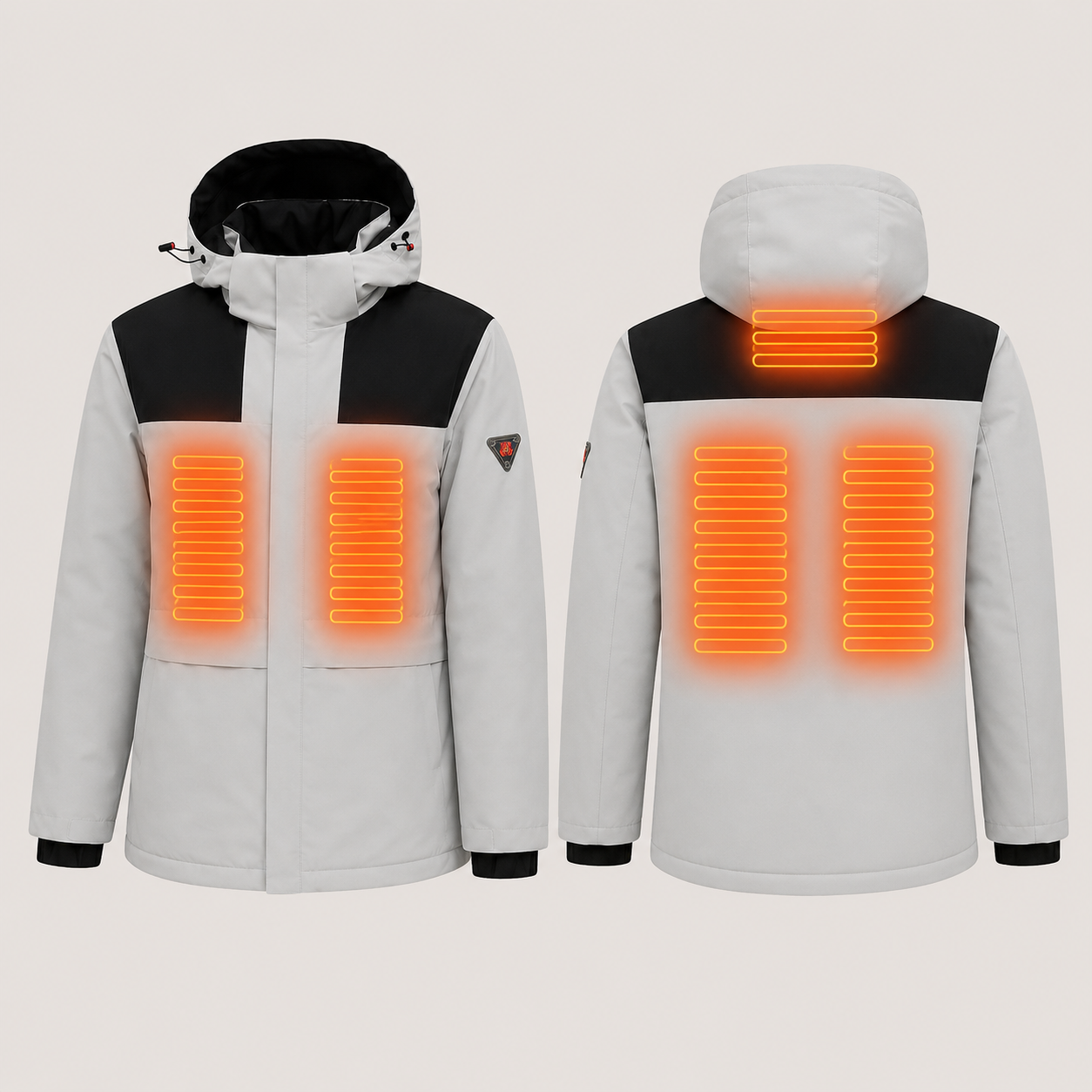 Women's Heated Jacket – Grey & Black – image 4