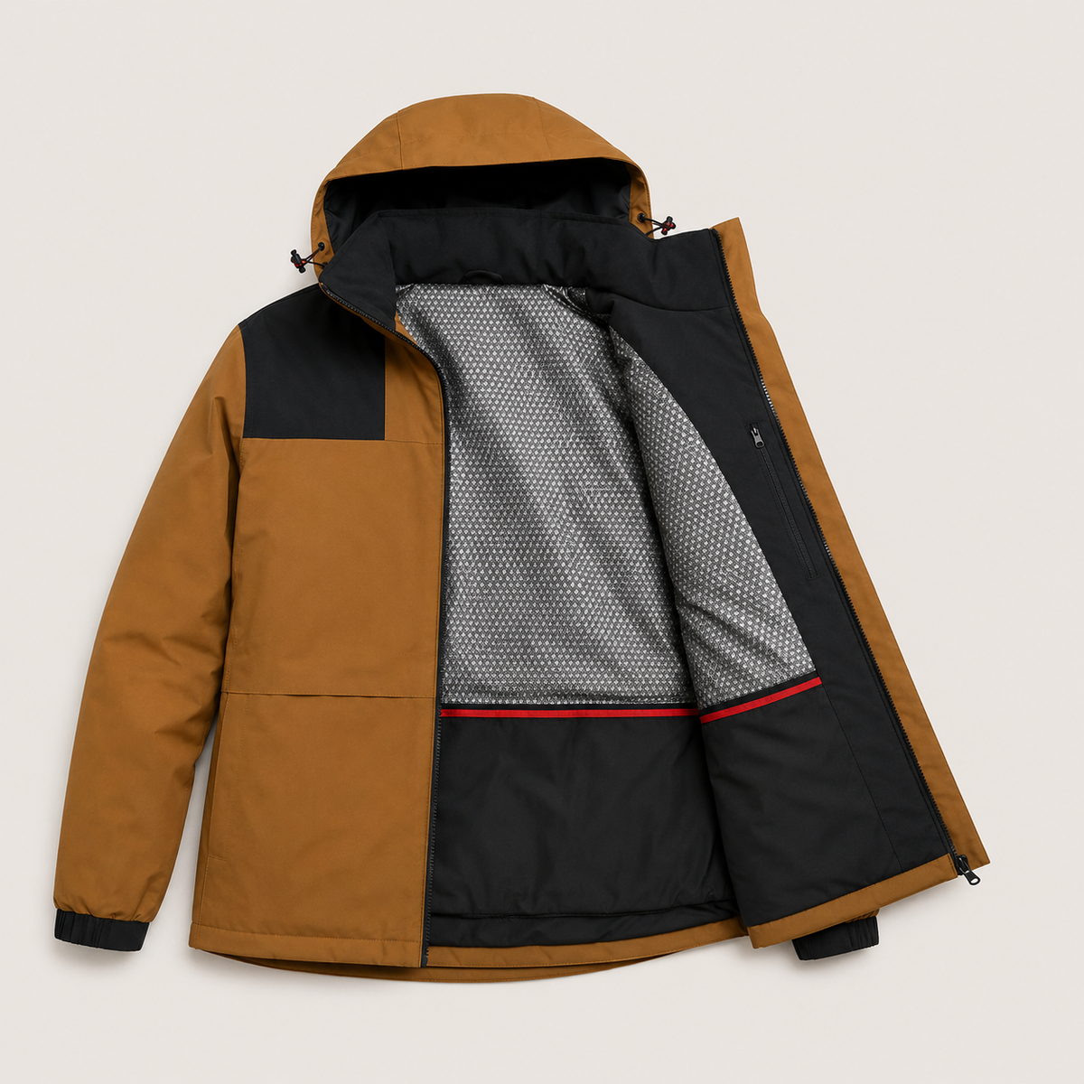 Women's Heated Jacket – Brown – image 4