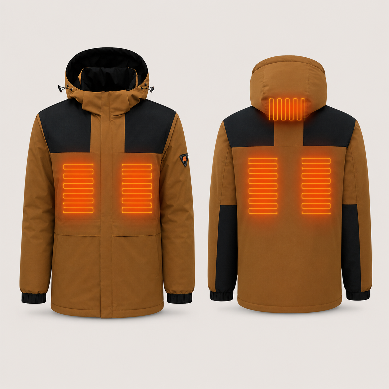 Women's Heated Jacket – Brown – image 5