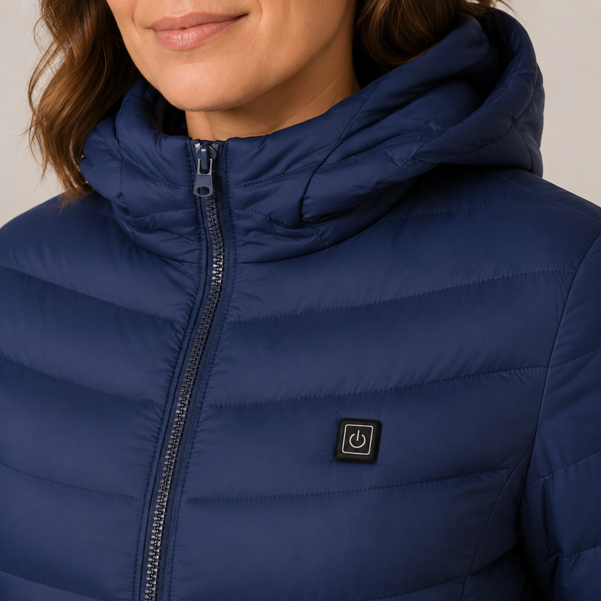 Women's Heated Jacket – 9 Heating Zones, Navy – image 3