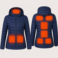 Women's Heated Jacket – 9 Heating Zones, Navy – image 5