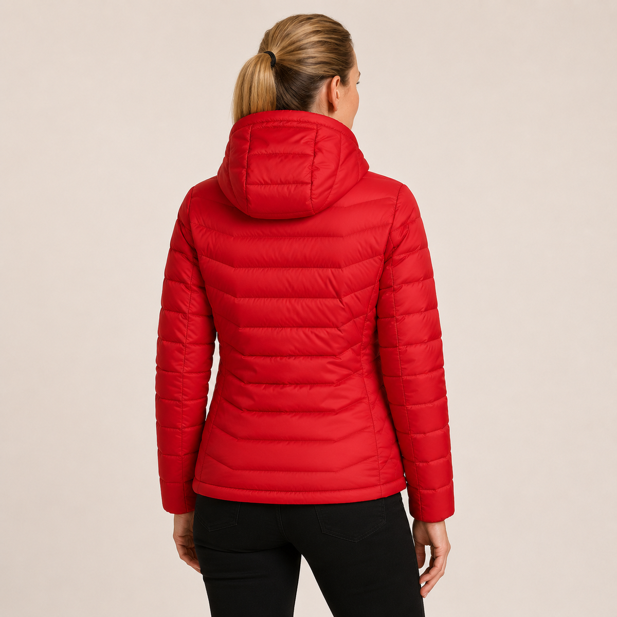 Women's Heated Jacket – 9 Heating Zones, Red – image 2