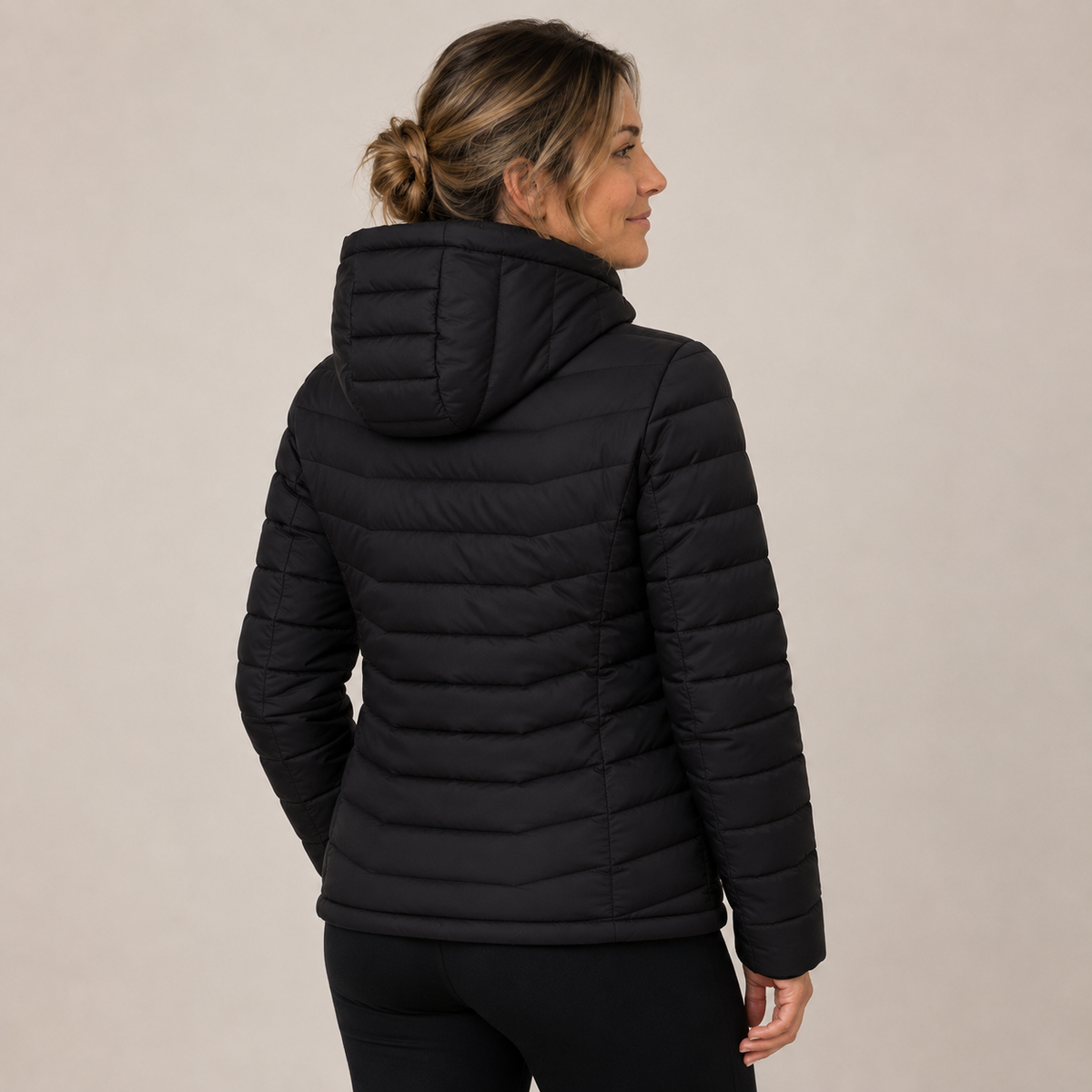 Women's Heated Jacket – 9 Heating Zones, Black – image 7