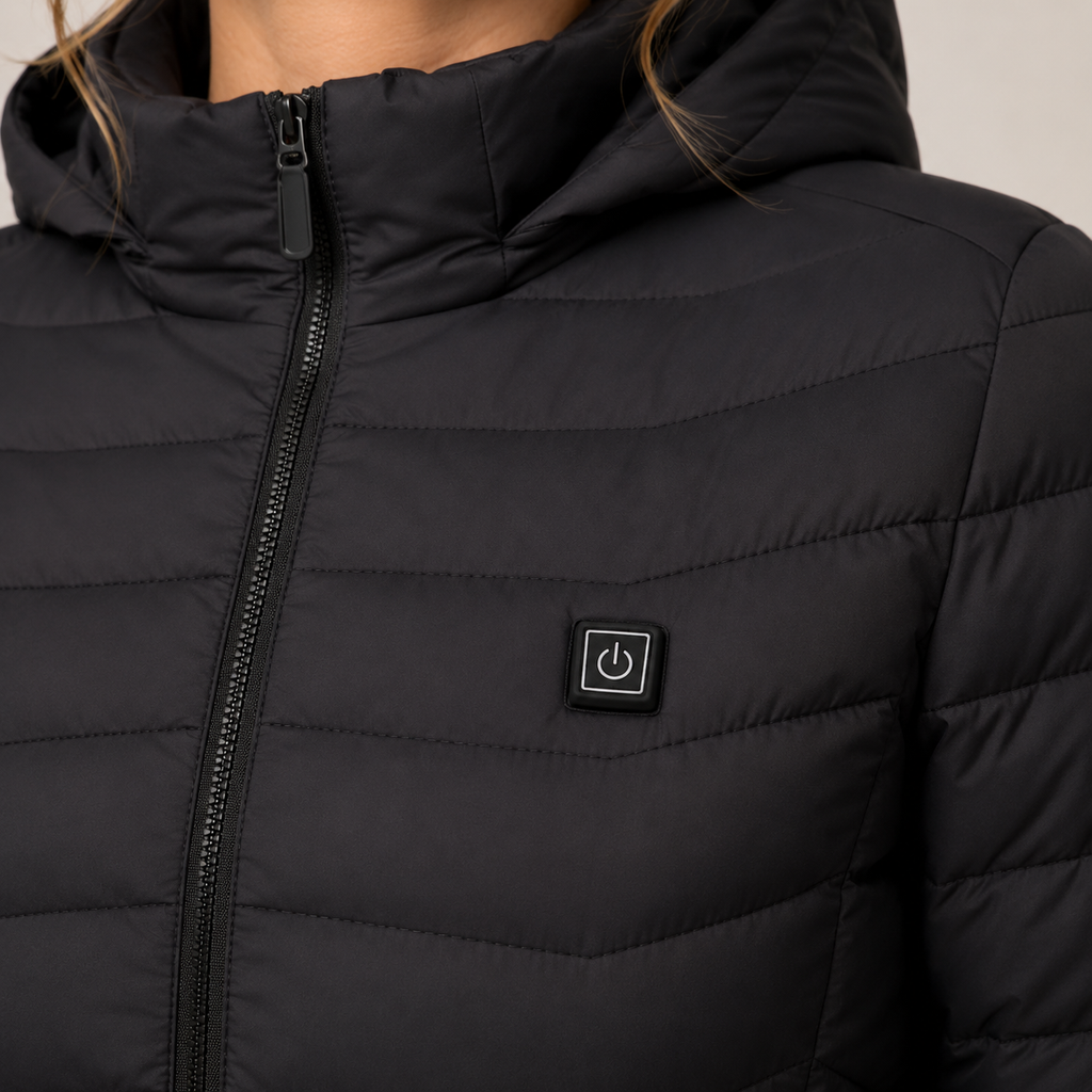 Women's Heated Jacket – 9 Heating Zones, Black – image 8