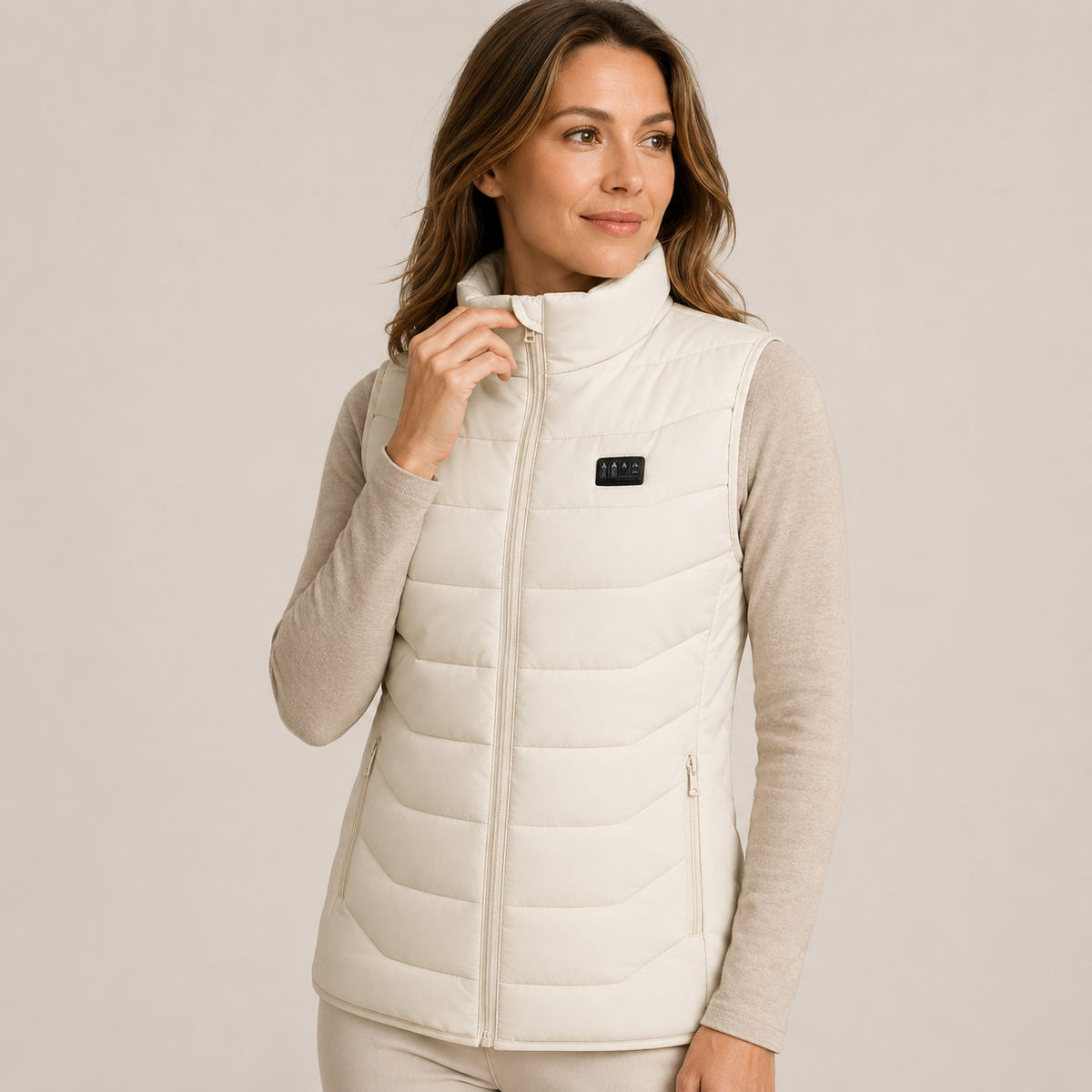Women's Heated Vest – White – image 1