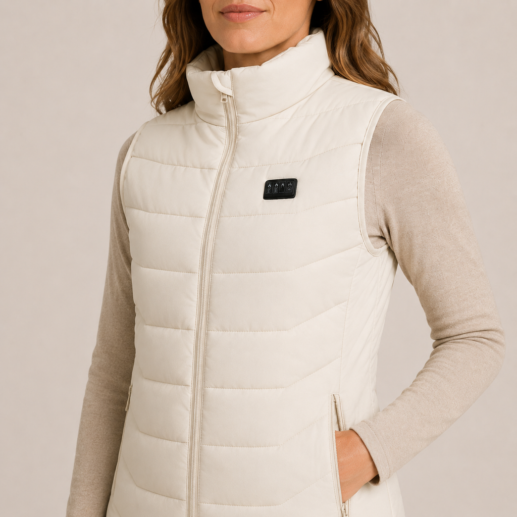 Women's Heated Vest – White – image 4