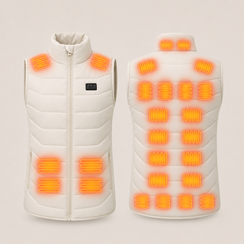 Women's Heated Vest – White – image 5