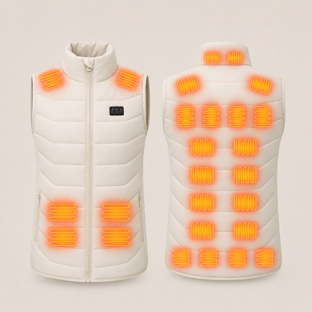 Women's Heated Vest – White – image 5