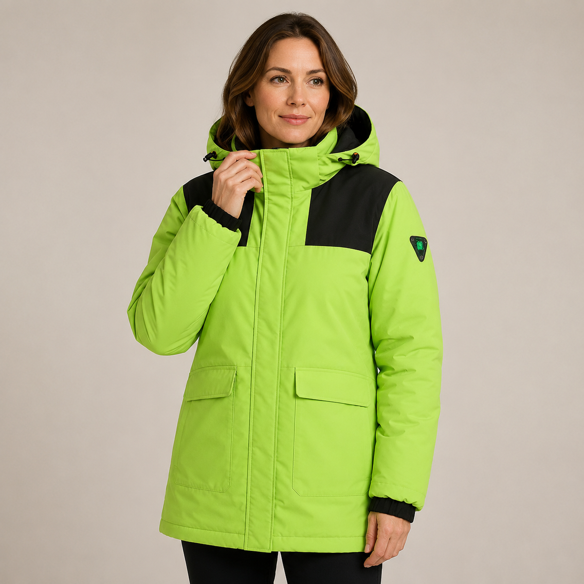 Women's Heated Jacket – Neon Green – image 1