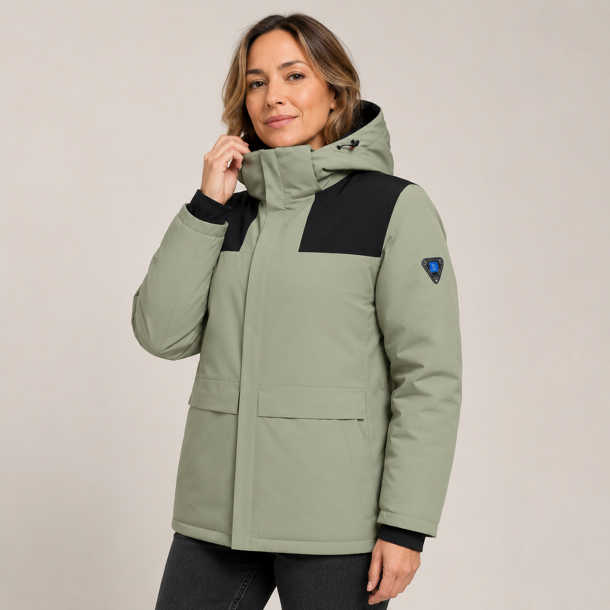 Women's Heated Jacket – Khaki – image 1