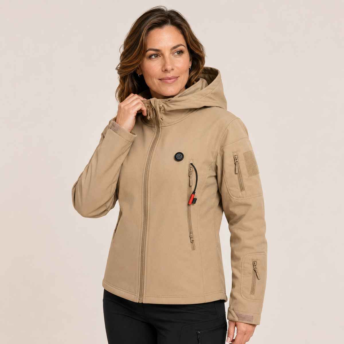 Women's Heated Jacket – Khaki – image 1