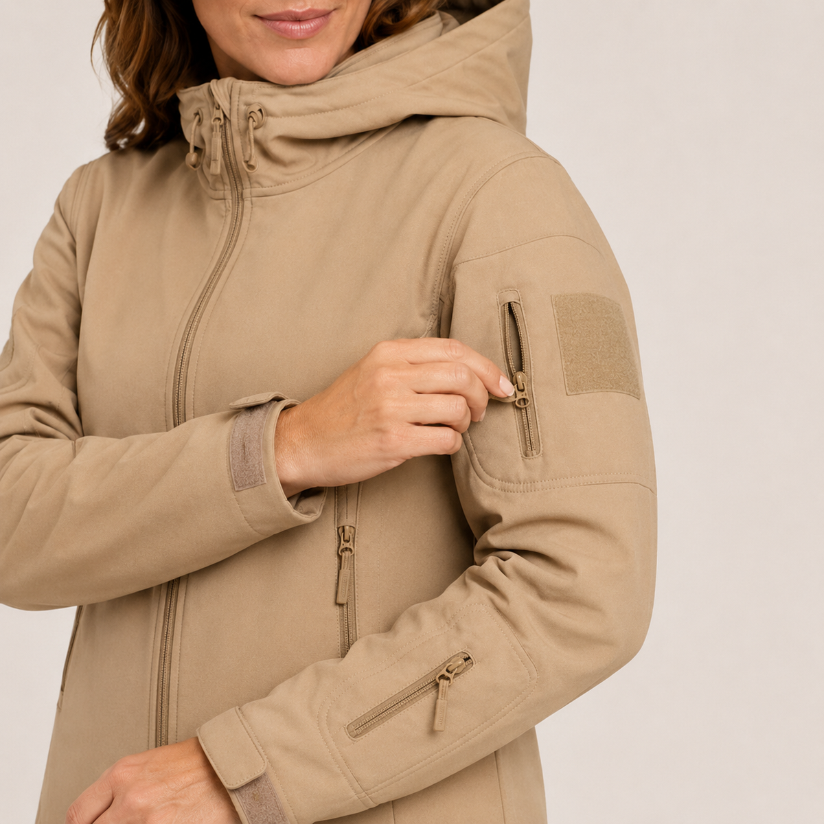 Women's Heated Jacket – Khaki – image 4