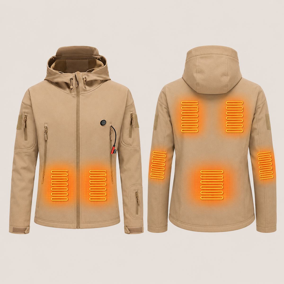 Women's Heated Jacket – Khaki – image 5