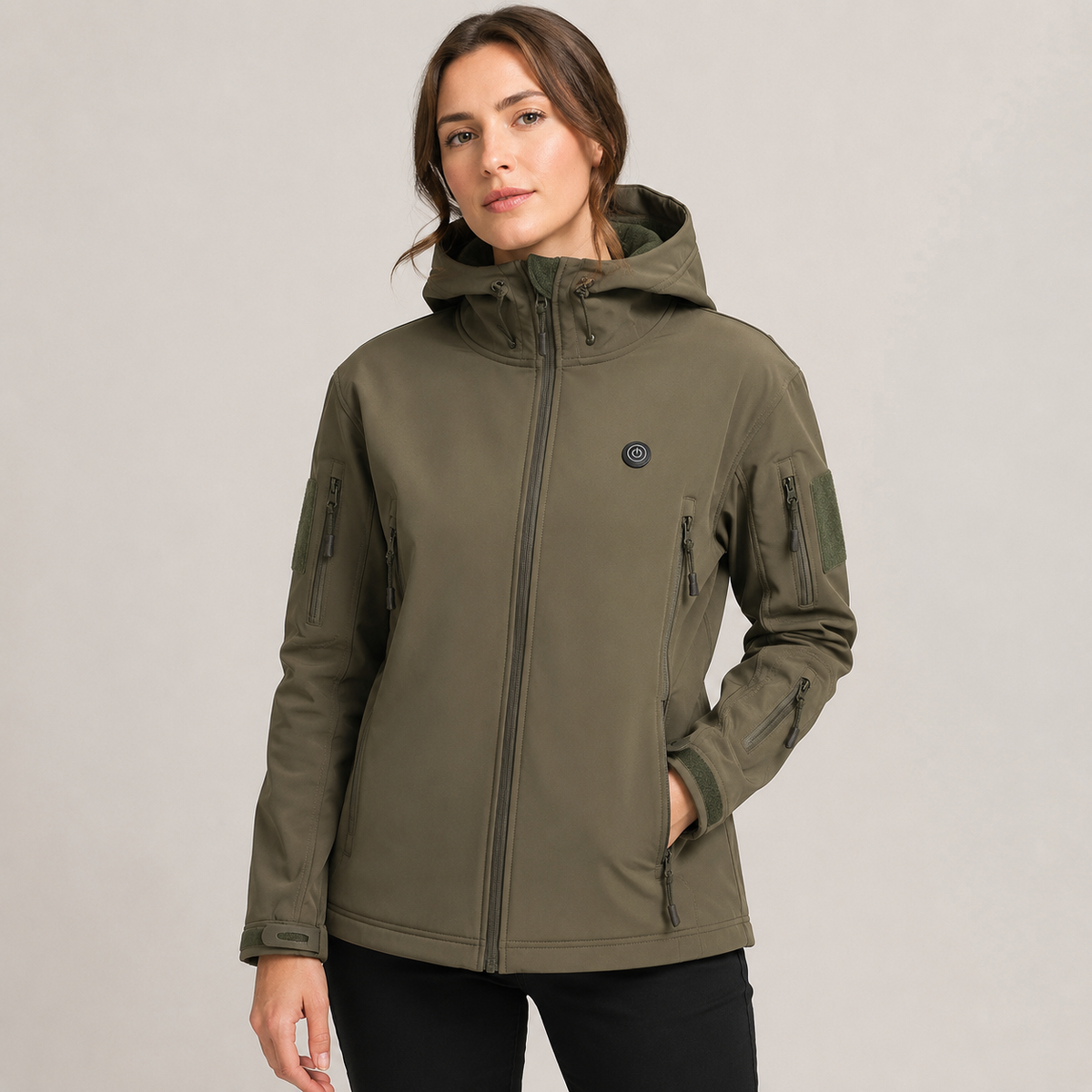 Women's Heated Jacket – Green – image 2