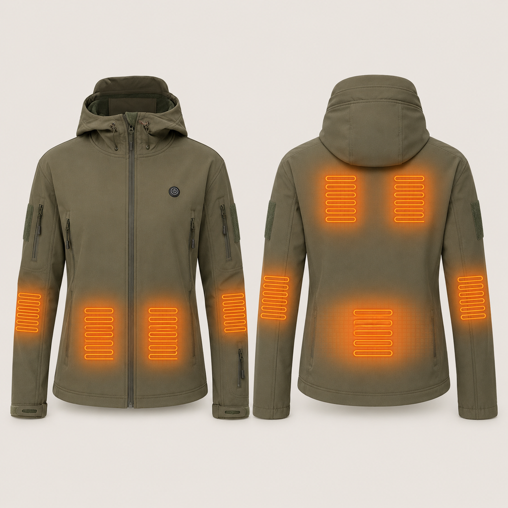 Women's Heated Jacket – Green – image 5