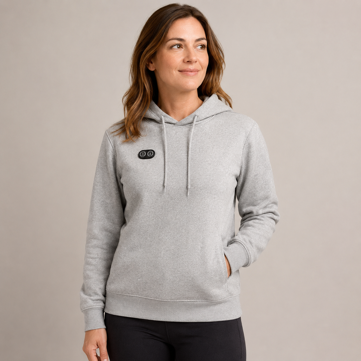 Women's Heated Hoodie – 17 Heating Zones, Grey – image 1
