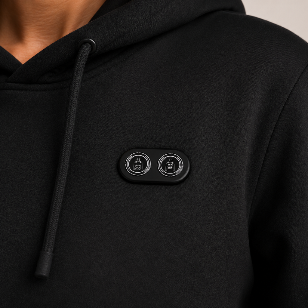 Women's Heated Hoodie – 17 Heating Zones, Black – image 1
