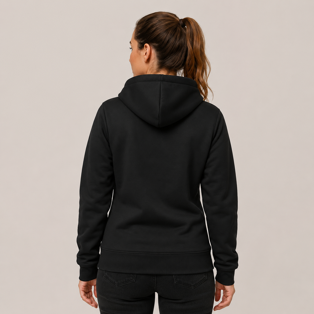 Women's Heated Hoodie – 17 Heating Zones, Black – image 5